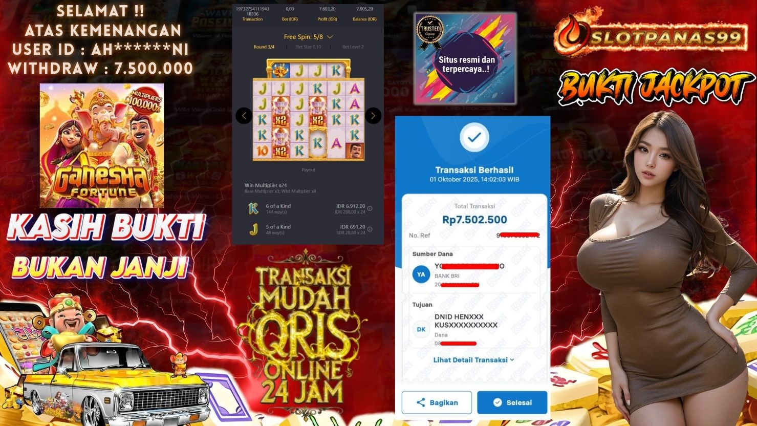 SLOTPANAS99 JACKPOT SLOT GANESHA FORTUNE